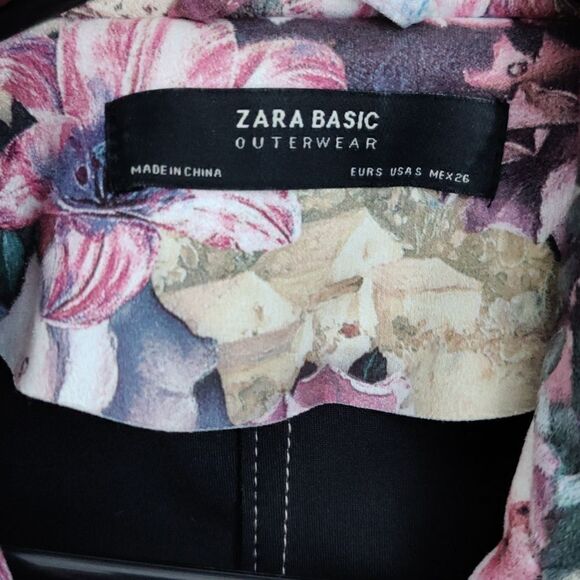 Zara floral moto jacket - Picture 5 of 8